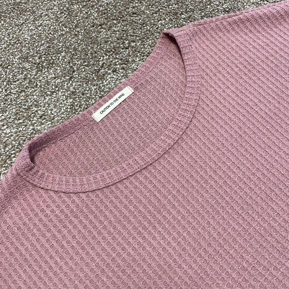 4/$24🦩 Caution To The Wind Long Sleeve Crop Top Sweater - Picture 5 of 7